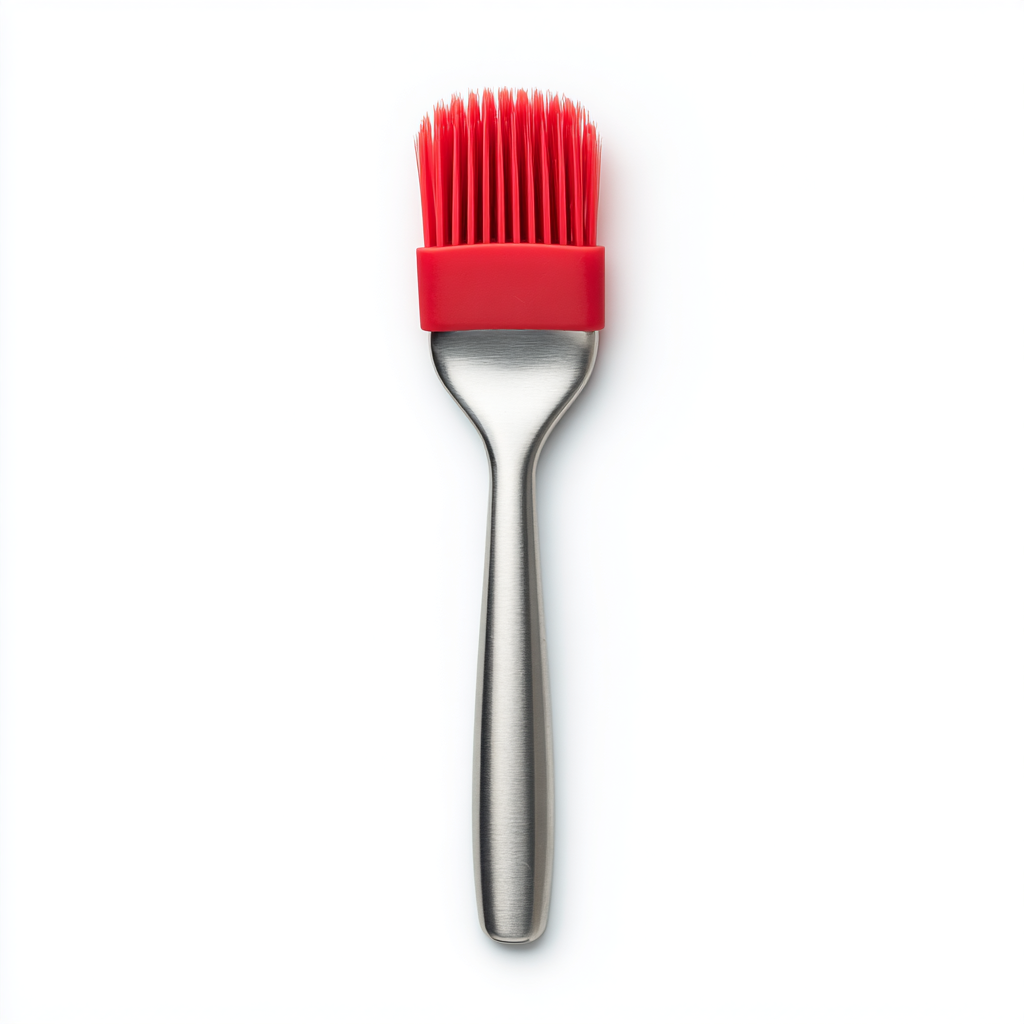 Premium Stainless Steel Silicone Pastry Brush